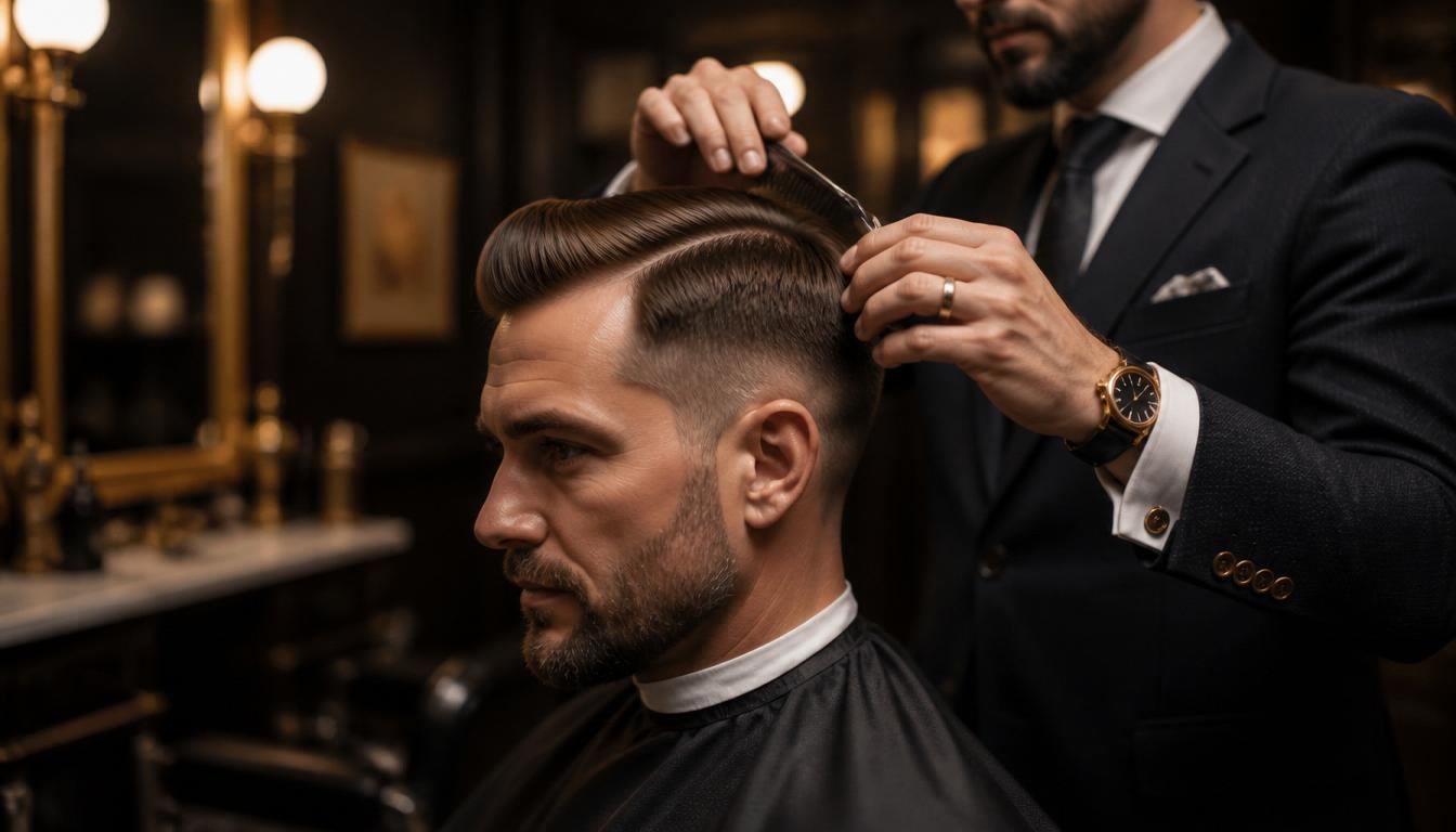 Student haircut at Empire Barbershop Amsterdam West